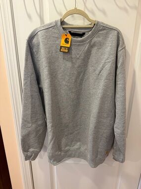 Carhartt Heather Gray Pullover Crewneck Sweatshirt